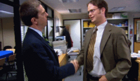 Handshake - Office GIF
